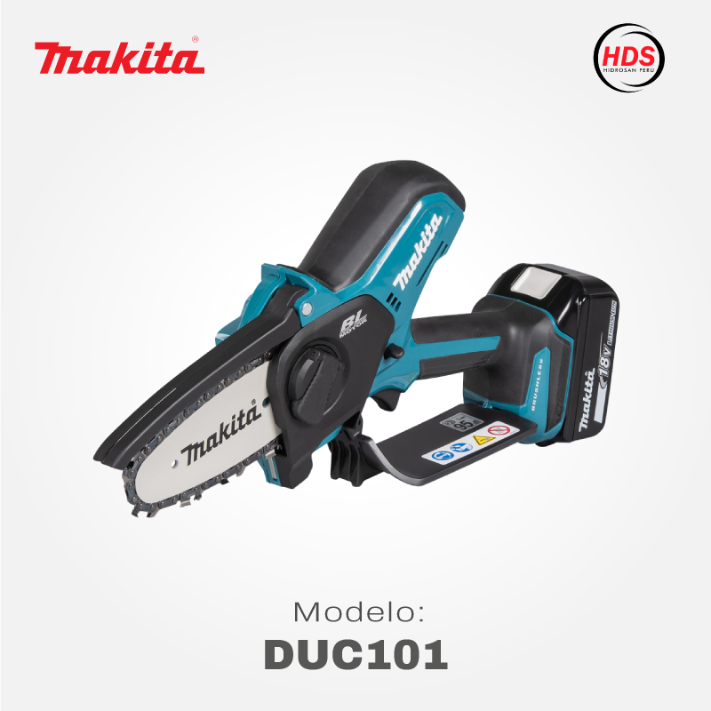 sierra de podar a batería makita duc101